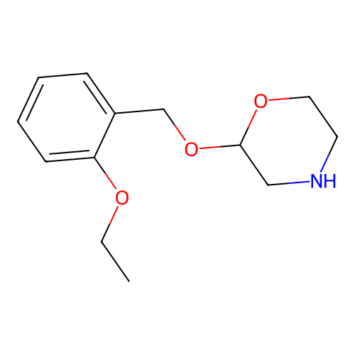 Morpholine, 2-[(2-ethoxyphenyl)methoxy]- structure