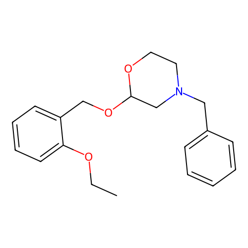 Morpholine, 2-[(2-ethoxyphenyl)methoxy]-4-(phenylmethyl)- structure