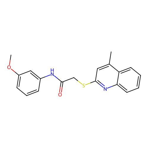 N-(3-methoxyphenyl)-2-((4-methylquinolin-2-yl)thio)acetamide structure