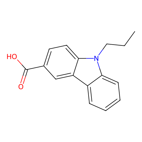 9-propyl-9H-carbazole-3-carboxylic acid structure