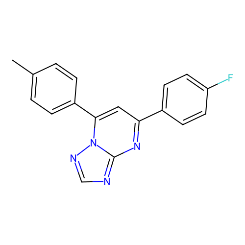 5-(4-Fluorophenyl)-7-(4-methylphenyl)[1,2,4]triazolo[1,5-a]pyrimidine structure
