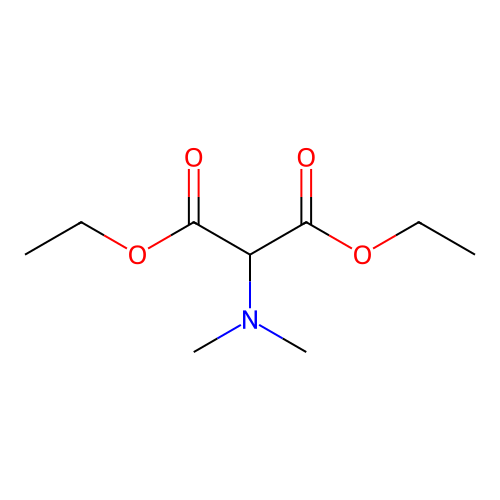 Diethyl (dimethylamino)propanedioate structure