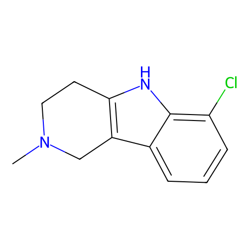 6-Chloro-2-methyl-2,3,4,5-tetrahydro-1H-pyrido[4,3-b]indole structure