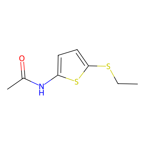 Acetamide, N-[5-(ethylthio)-2-thienyl]- structure