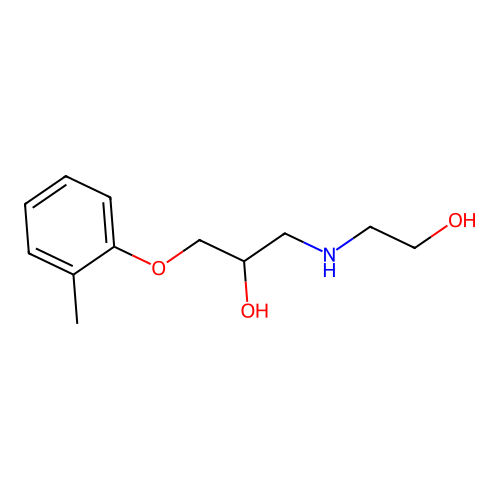 1-(2-Hydroxyethylamino)-3-o-tolyloxy-propan-2-ol structure
