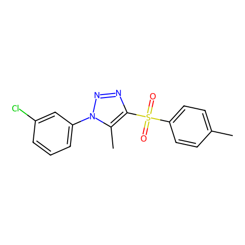 1-(3-Chlorophenyl)-5-methyl-4-(4-methylphenyl)sulfonyltriazole structure