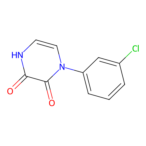1-(3-Chlorophenyl)-1,4-dihydropyrazine-2,3-dione structure