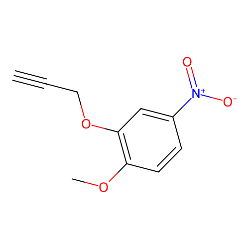 Benzene, 1-methoxy-4-nitro-2-(2-propynyloxy)- structure