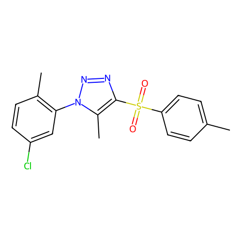 1-(5-Chloro-2-methylphenyl)-5-methyl-4-(4-methylphenyl)sulfonyltriazole structure