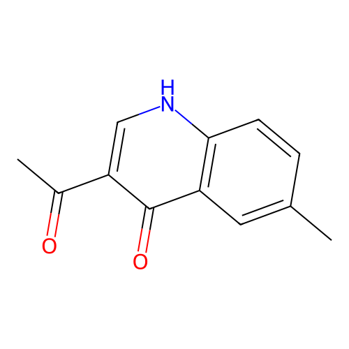 3-acetyl-6-methyl-1H-quinolin-4-one structure