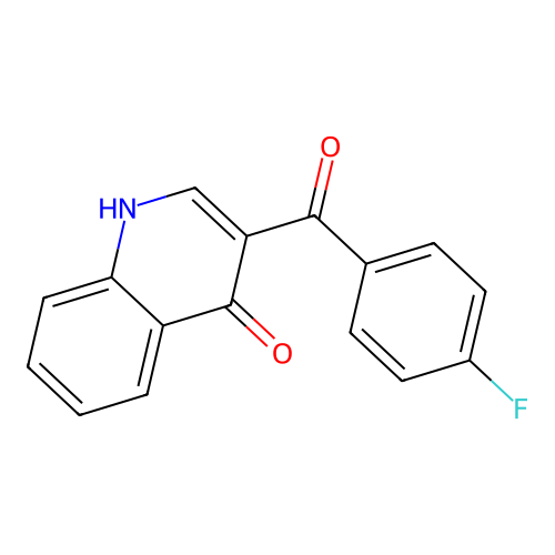 3-(4-fluorobenzoyl)quinolin-4(1H)-one structure