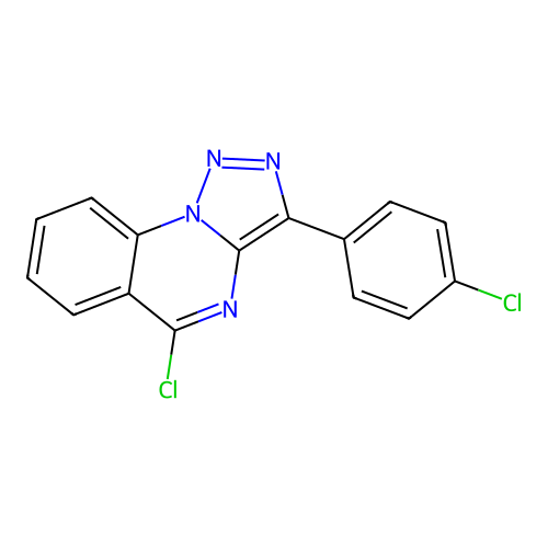 5-Chloro-3-(4-chlorophenyl)[1,2,3]triazolo[1,5-a]quinazoline structure