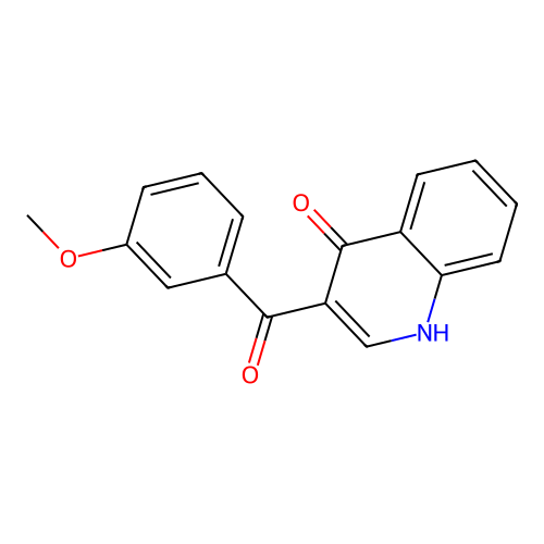 3-(3-methoxybenzoyl)quinolin-4(1H)-one structure