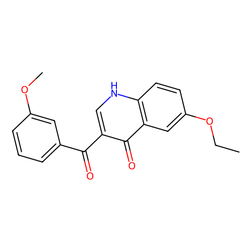 6-ethoxy-3-[(3-methoxyphenyl)carbonyl]quinolin-4(1H)-one structure