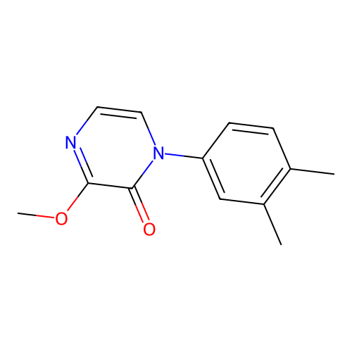 1-(3,4-Dimethylphenyl)-3-methoxy-1,2-dihydropyrazin-2-one structure