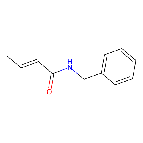 N-Benzylcrotonamide structure