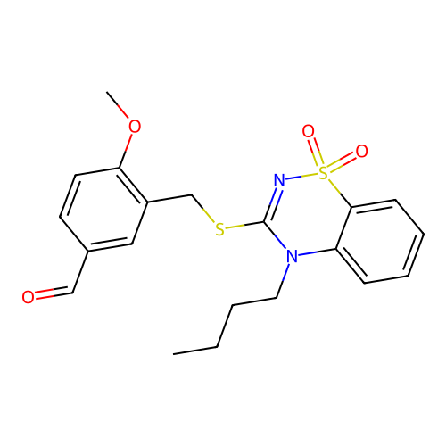 3-[(4-butyl-1,1-dioxo-1 structure