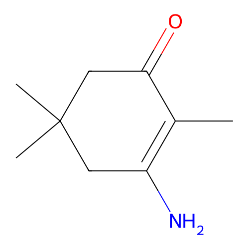 3-Amino-2,5,5-trimethyl-2-cyclohexen-1-one structure