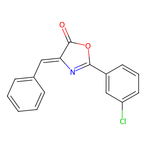4-Benzylidene-2-(3-chlorophenyl)-1,3-oxazol-5-one structure