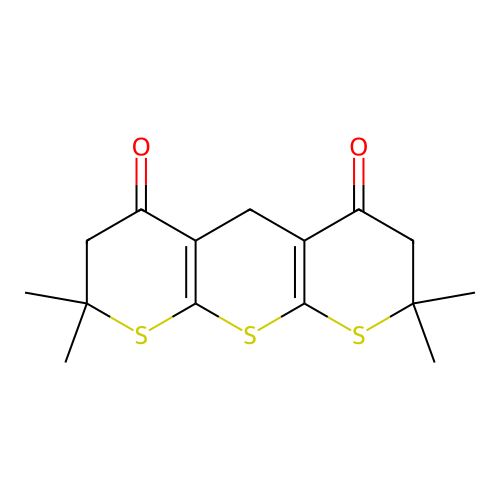 2,2,8,8-tetramethyl-5,7-dihydro-3H-dithiopyrano[5,3-b:5',3'- structure