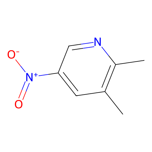 2,3-Dimethyl-5-nitropyridine structure