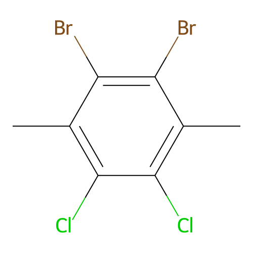 1,2-Dibromo-4,5-dichloro-3,6-dimethyl-benzene structure
