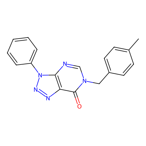 6-[(4-Methylphenyl)methyl]-3-phenyltriazolo[4,5-d]pyrimidin-7-one structure