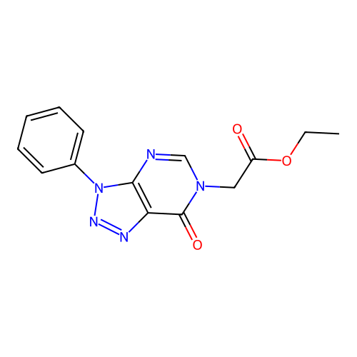 Ethyl 2-(7-oxo-3-phenyltriazolo[4,5-d]pyrimidin-6-yl)acetate structure