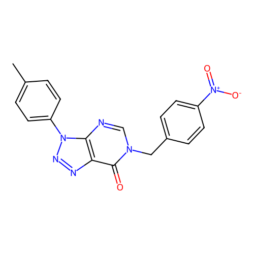 3-(4-Methylphenyl)-6-[(4-nitrophenyl)methyl]triazolo[4,5-d]pyrimidin-7-one structure