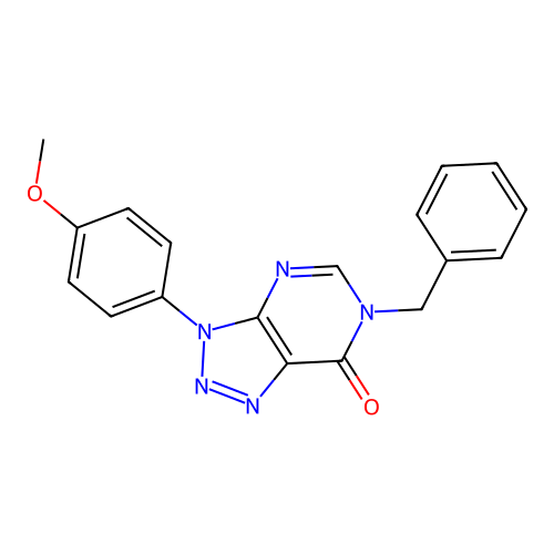 6-Benzyl-3-(4-methoxyphenyl)triazolo[4,5-d]pyrimidin-7-one structure