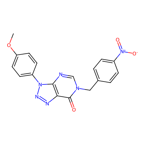 3-(4-Methoxyphenyl)-6-[(4-nitrophenyl)methyl]triazolo[4,5-d]pyrimidin-7-one structure