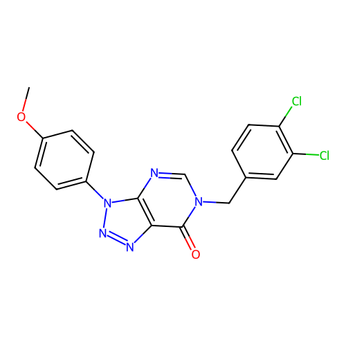 6-[(3,4-Dichlorophenyl)methyl]-3-(4-methoxyphenyl)triazolo[4,5-d]pyrimidin-7-one structure