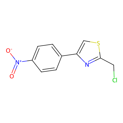 2-(Chloromethyl)-4-(4-nitrophenyl)thiazole structure