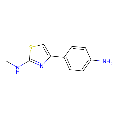 2-Thiazolamine, 4-(4-aminophenyl)-N-methyl- structure