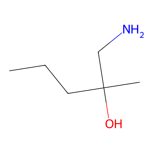 1-Amino-2-methylpentan-2-ol structure