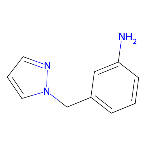 3-(1H-pyrazol-1-ylmethyl)aniline structure