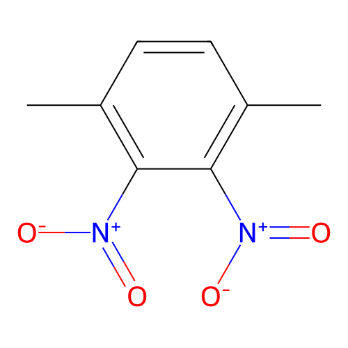 1,4-Dimethyl-2,3-dinitrobenzene structure