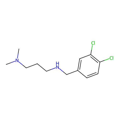 [(3,4-Dichlorophenyl)methyl][3-(dimethylamino)propyl]amine structure