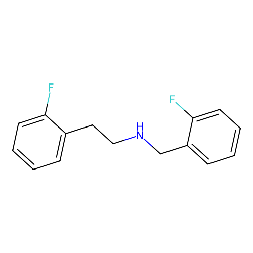 N-(2-fluorobenzyl)-2-(2-fluorophenyl)ethanamine structure