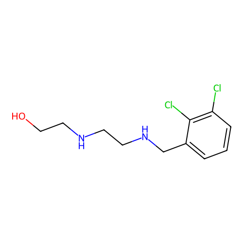 2-({2-[(2,3-Dichlorobenzyl)amino]ethyl}amino)ethanol structure