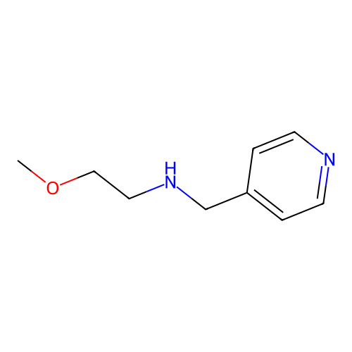 2-methoxy-N-(pyridin-4-ylmethyl)ethanamine structure