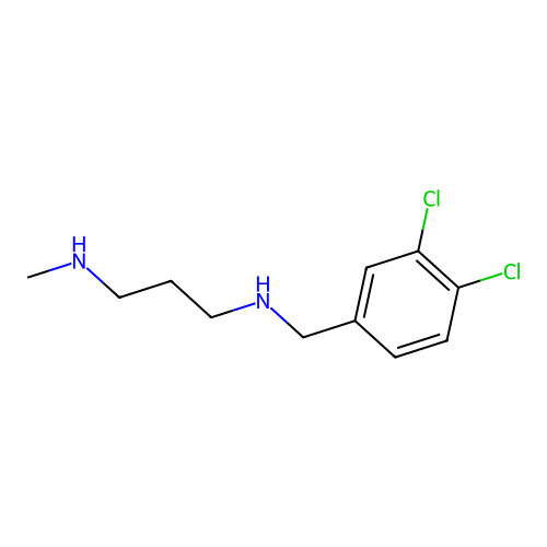 N-(3,4-dichlorobenzyl)-N'-methylpropane-1,3-diamine structure