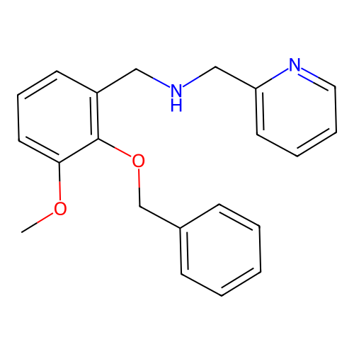 N-[2-(benzyloxy)-3-methoxybenzyl]-N-(2-pyridinylmethyl)amine structure