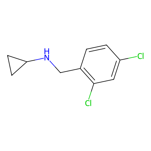 Cyclopropyl-(2,4-dichloro-benzyl)-amine structure