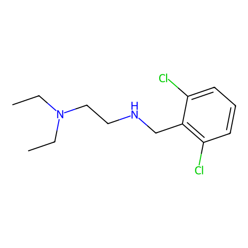 N-(2,6-dichlorobenzyl)-N-[2-(diethylamino)ethyl]amine structure