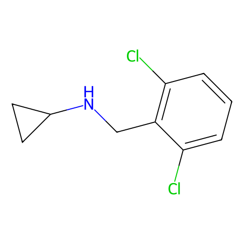 N-[(2,6-dichlorophenyl)methyl]cyclopropanamine structure