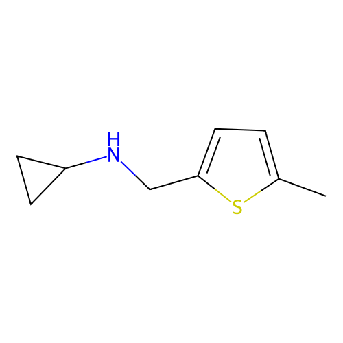 N-[(5-methylthiophen-2-yl)methyl]cyclopropanamine structure