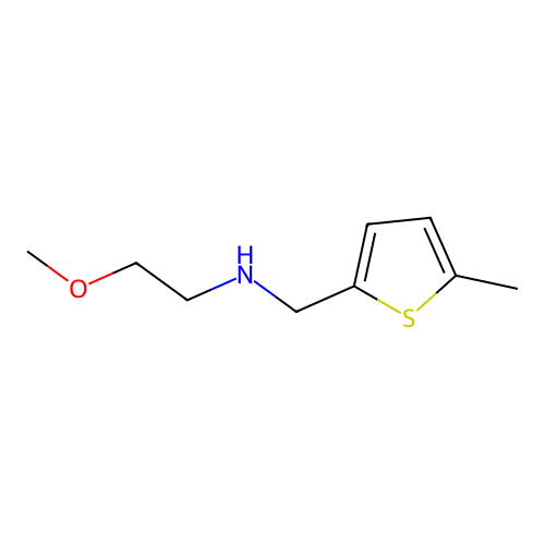 2-methoxy-N-[(5-methylthiophen-2-yl)methyl]ethanamine structure