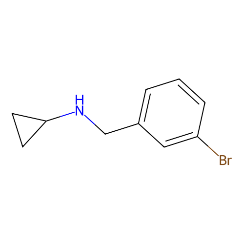 N-(3-bromobenzyl)cyclopropanamine structure
