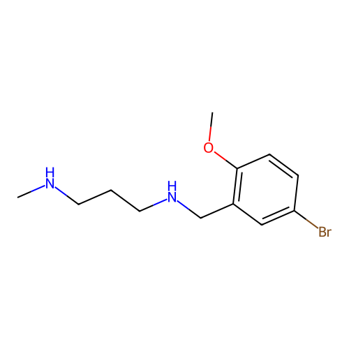 N-(5-bromo-2-methoxybenzyl)-N-[3-(methylamino)propyl]amine structure